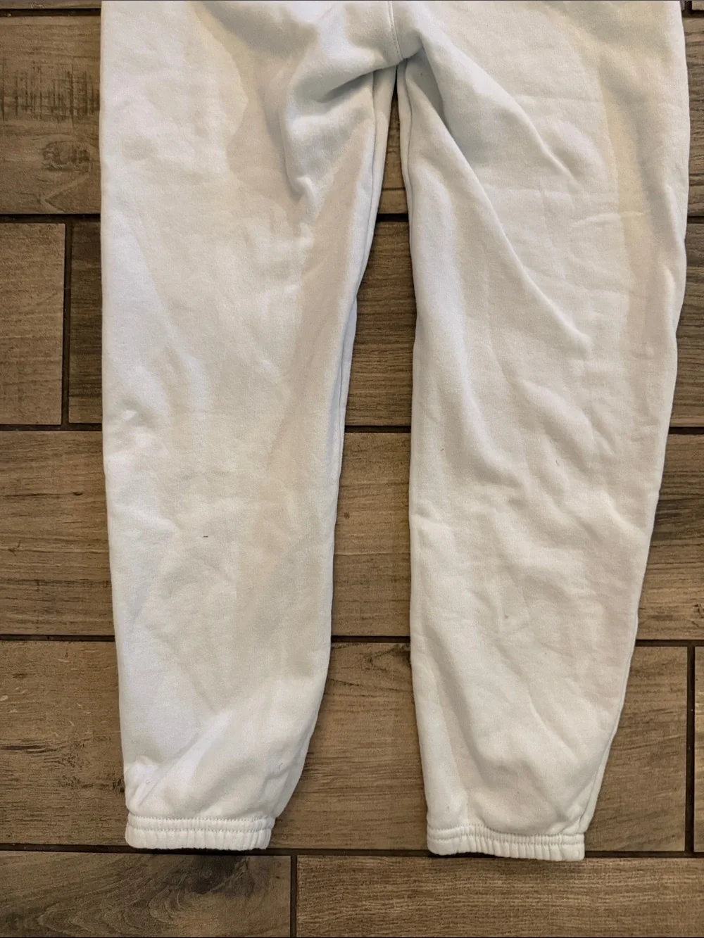 Old Navy girls White Fleece Joggers with Pink Logo
